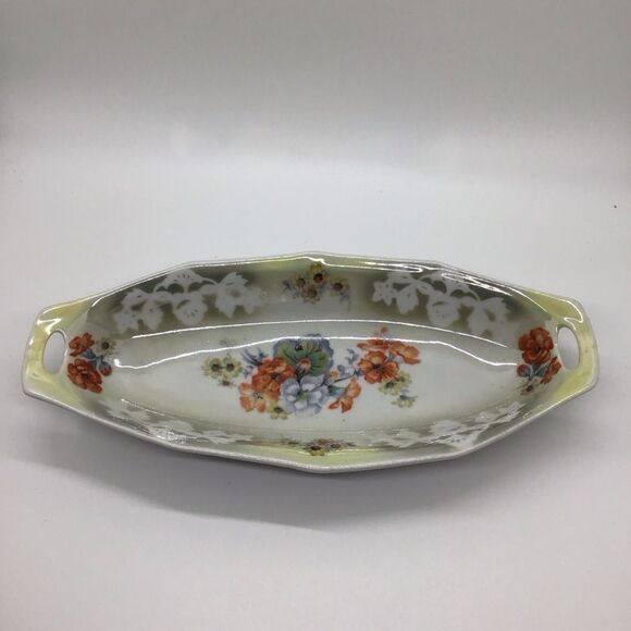 Vintage Made in Germany Luster Relish or Celery Dish - Picture 1 of 4
